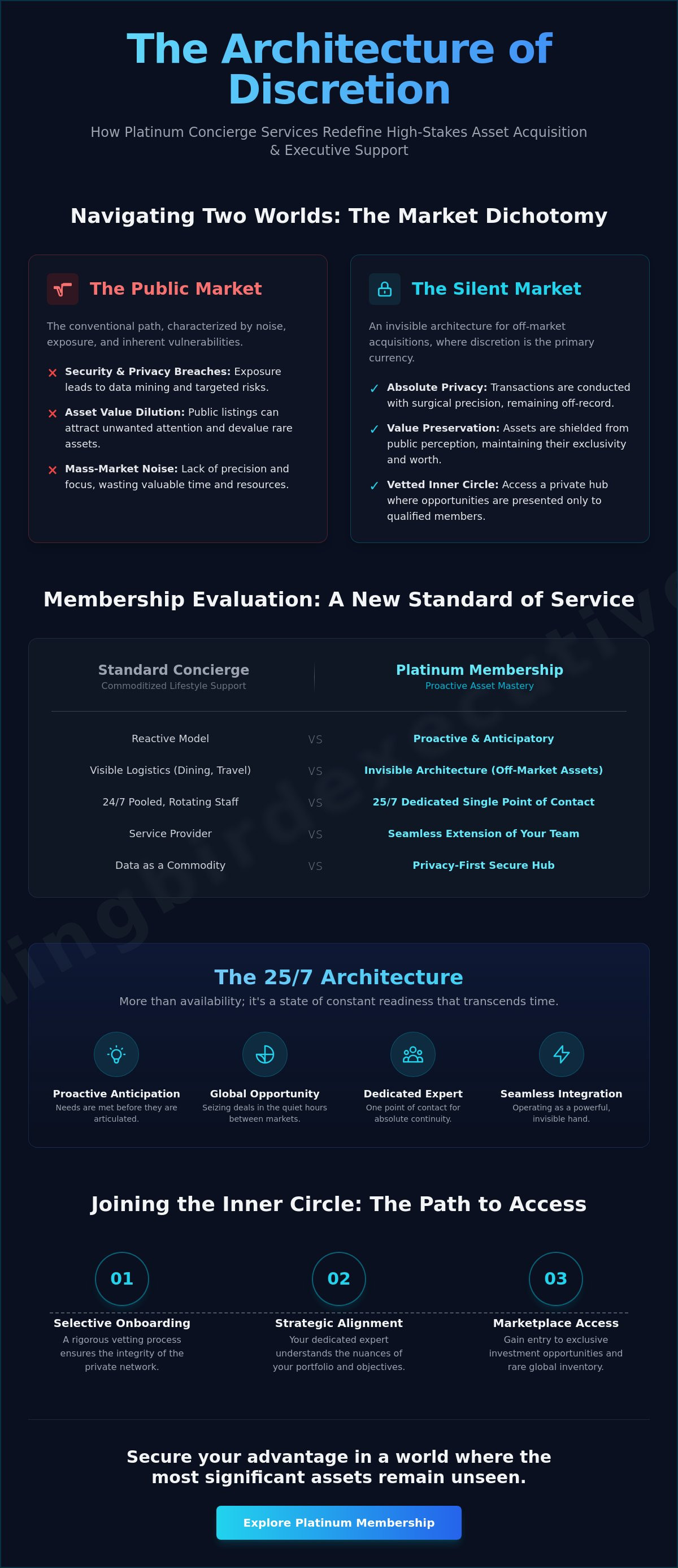 Platinum Membership Luxury Concierge: The Silent Architecture of Rare Asset Access